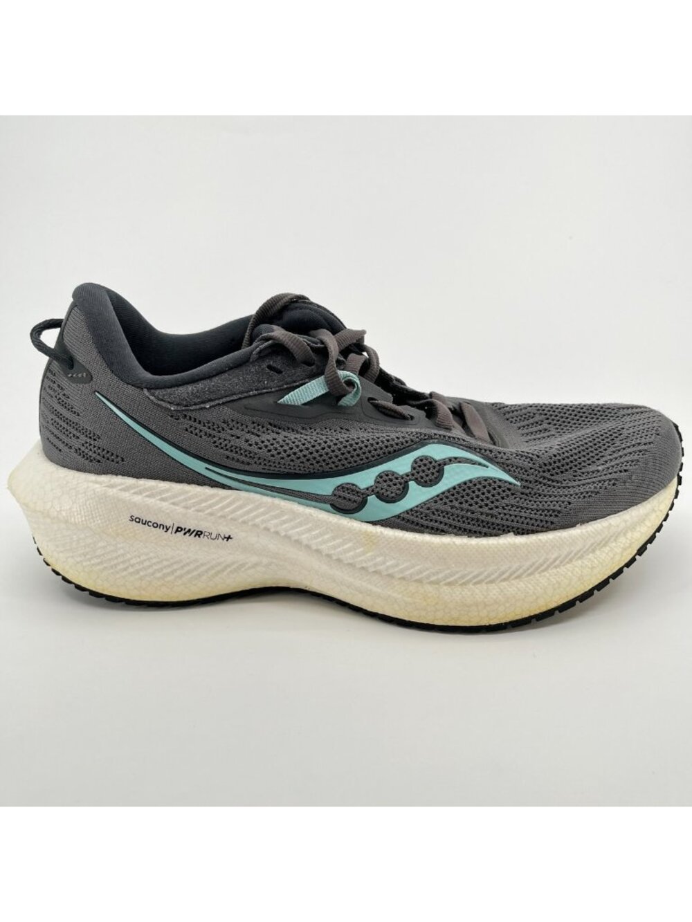 Saucony Triumph 21 Womens Size 7.5 Gray Blue Athletic Running Shoes Sneakers